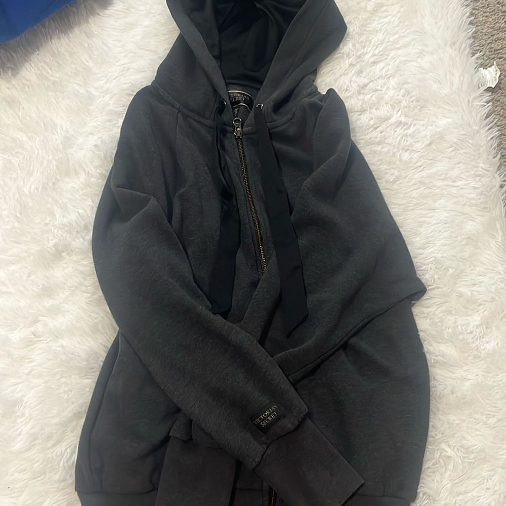 Victoria's Secret Hoodie Sweatshirt Silk Hood Size Small